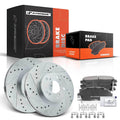 Front Drilled Brake Rotors & Ceramic Pads for Honda Accord (1998–2002)