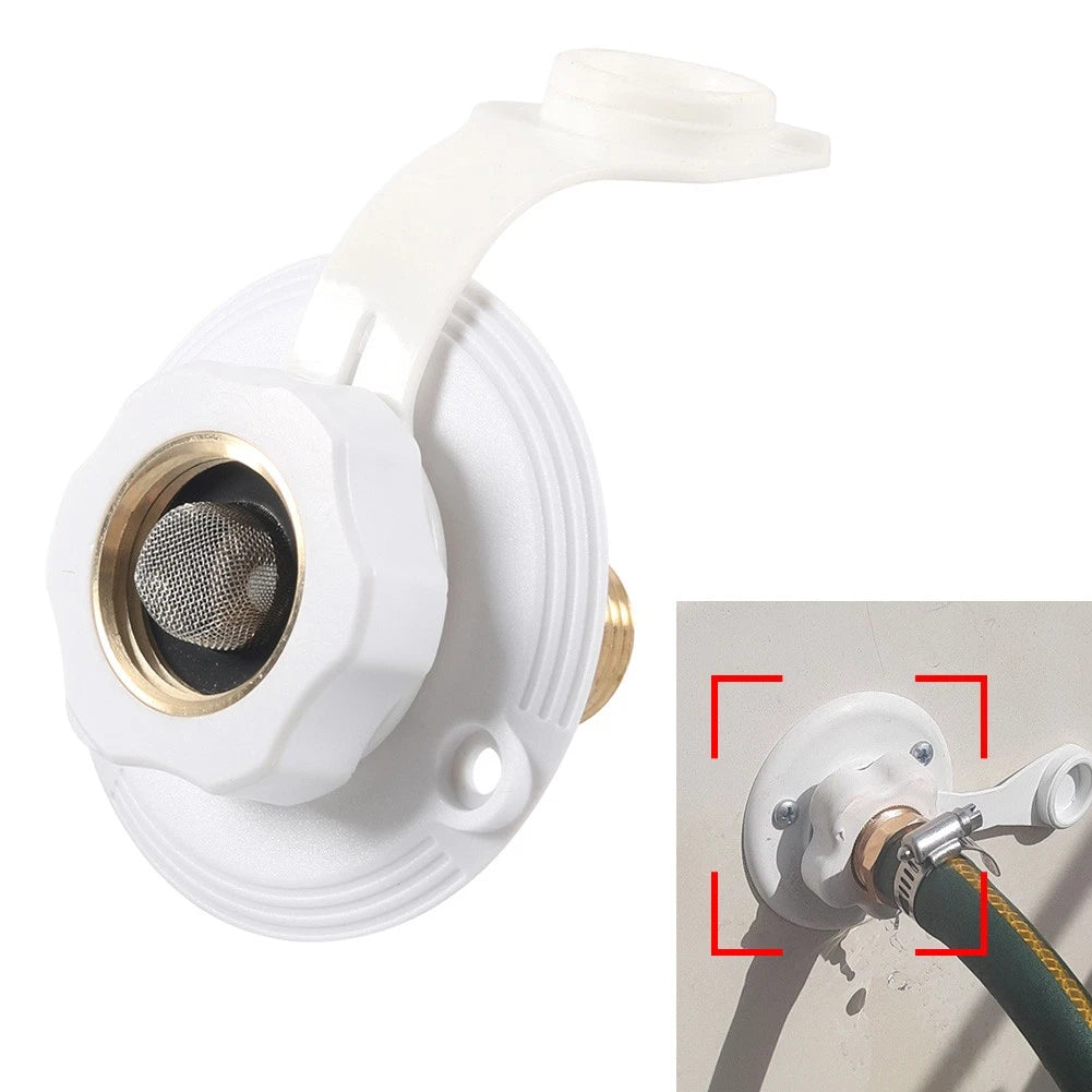 RV City Water Fill Inlet Connection Check Valve for RV Marine Caravans (N/A)