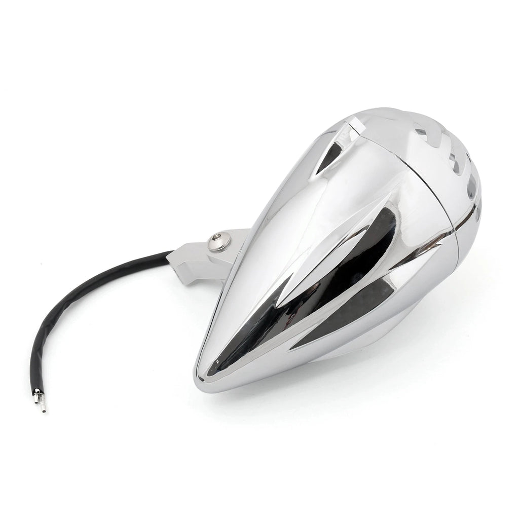 Chrome Bullet Headlight Lamp for Motorcycle (Cafe Racer, Bobber, Chopper)