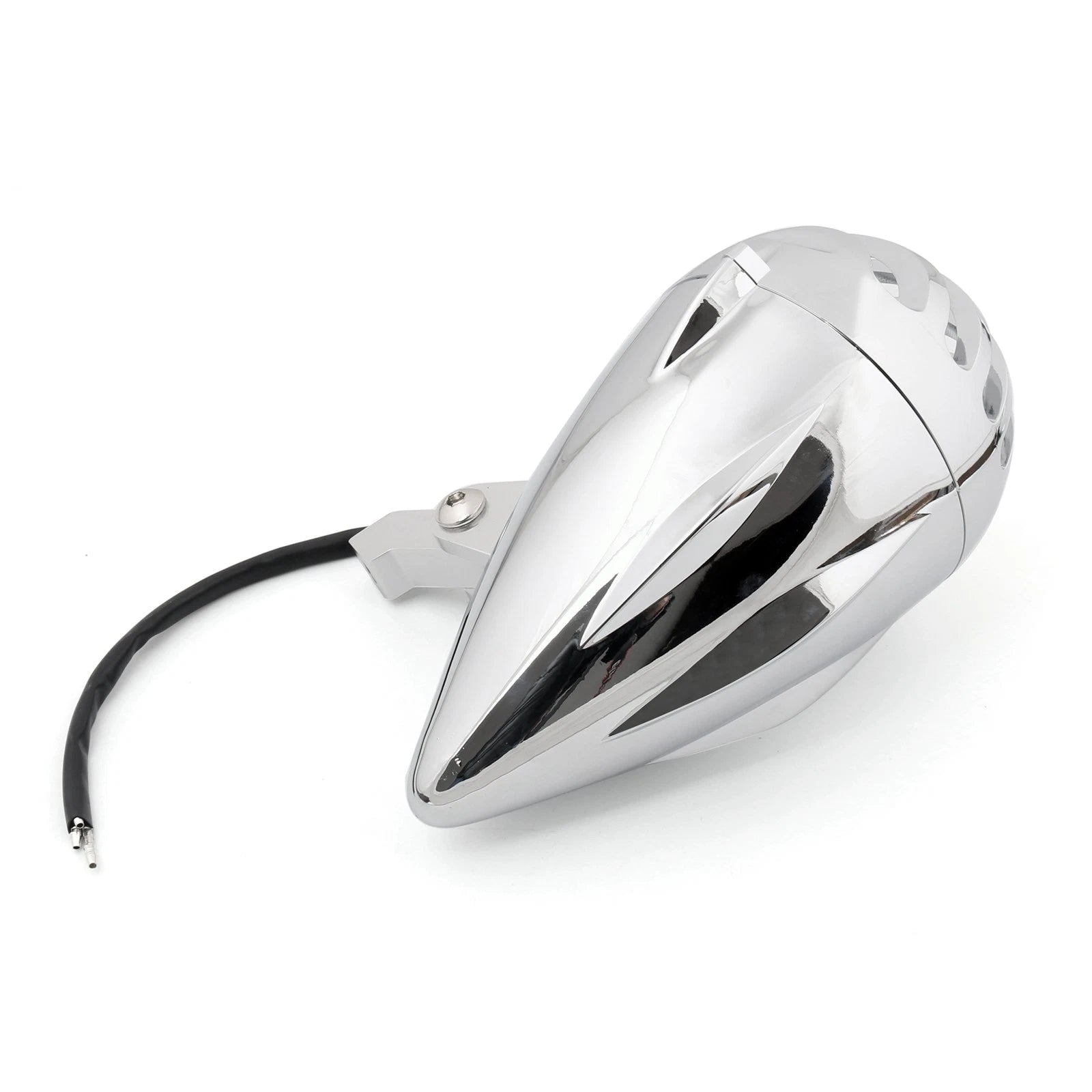 Chrome Bullet Headlight Lamp for Motorcycle (Cafe Racer, Bobber, Chopper)