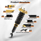 Coilovers for Honda Prelude (1992-2001) Adjustable Height Suspension Kit