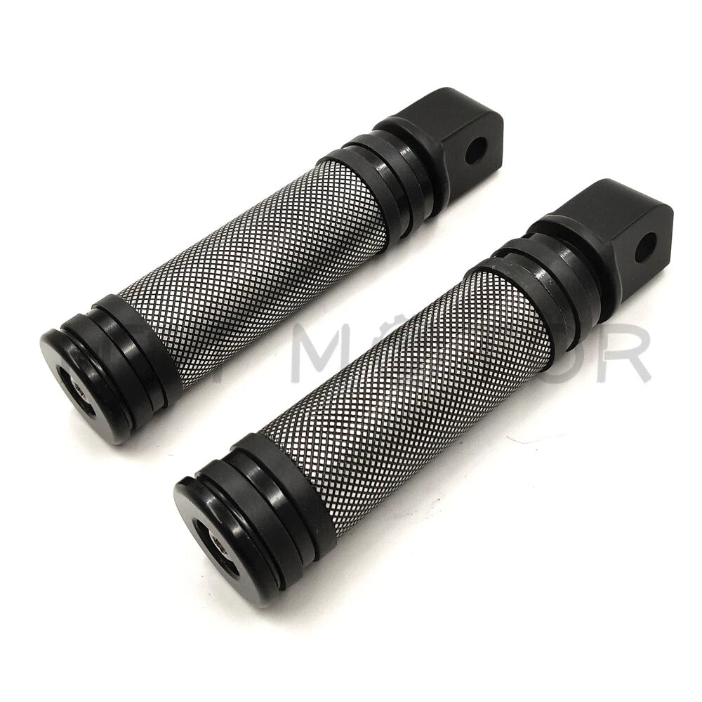 Diamond Black Footpegs for Harley Softail Slim FLSL Breakout FXBR (2018–2023)