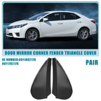 1 Pair Mirror Corner Fender Triangle Cover No. 6011802170 for Toyota Corolla (2014–2019)