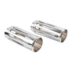 2" Extended Fork Boot Slider Cover Chrome for Harley Touring (2014–2023)