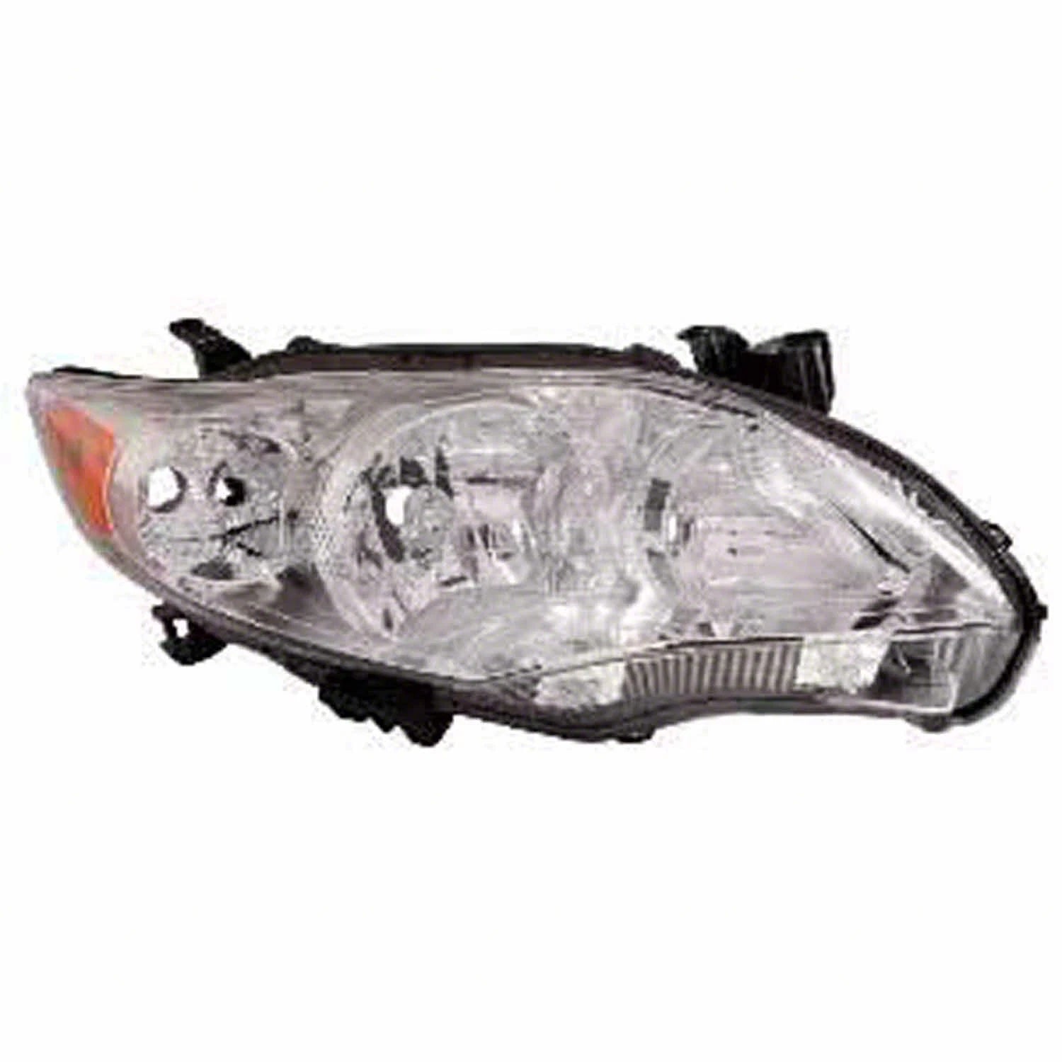 Chrome Passenger Side Head Light Lens/Housing for 2011-2013 Toyota Corolla