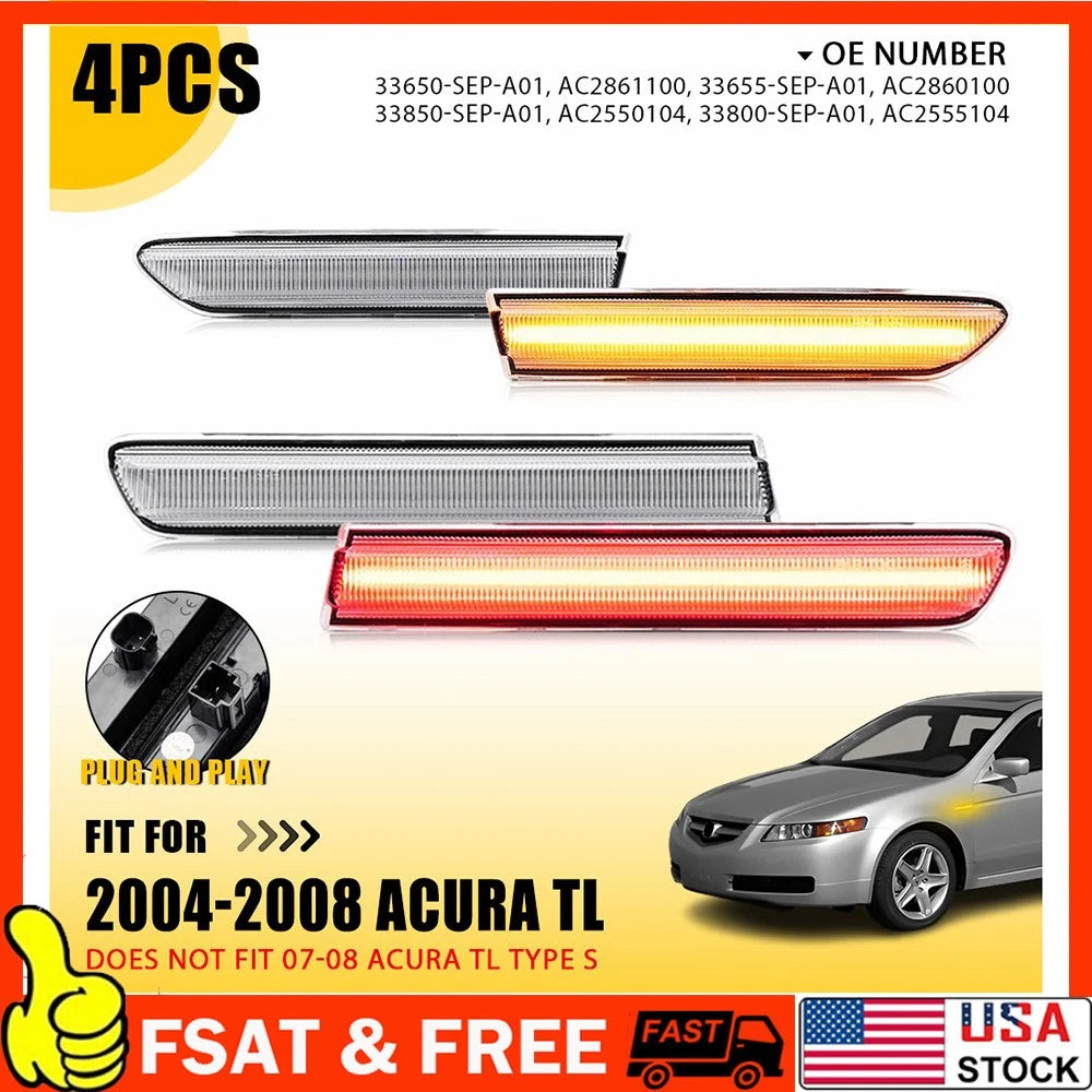 LED Fender Side Marker Lights for Acura TL (2004–2008)