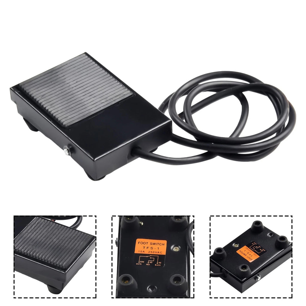 Foot Pedal Switch for Flame Retardant Material with 1m Wire 10A SPDT