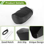 1 Pc Gear Shift Knob Cover for Mazda 3 (2014–2018) Black Carbon Fiber