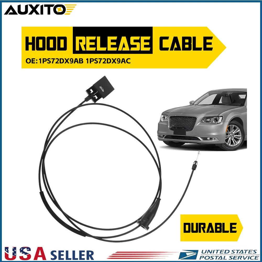 Hood Latch Lock Release Cable for Chrysler 300 Dodge Charger (2011–2021) 1PS72DX9AB