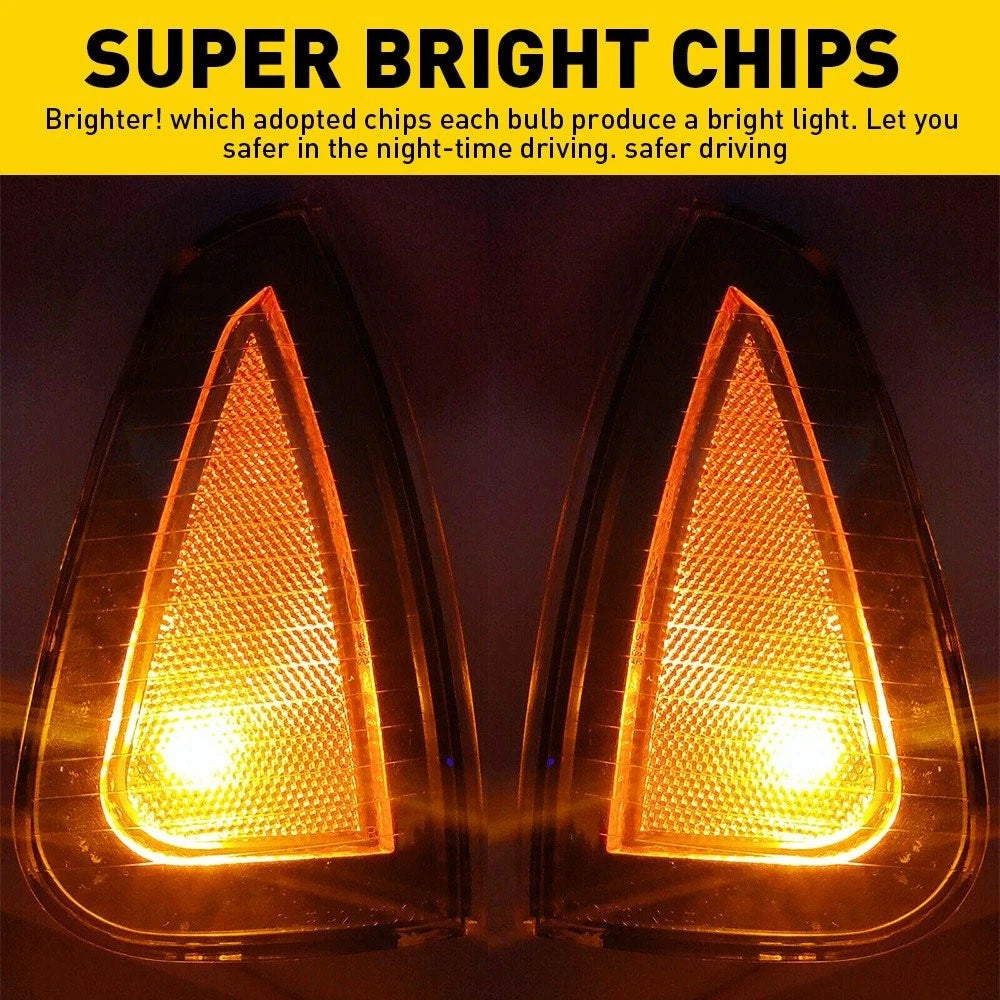 Amber Lens Parking Corner Signal Marker Lights for Dodge Charger (2006–2010)