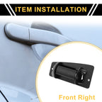 Front Right Exterior Door Handle for Chevrolet Silverado 2500 (1999–2004) Black
