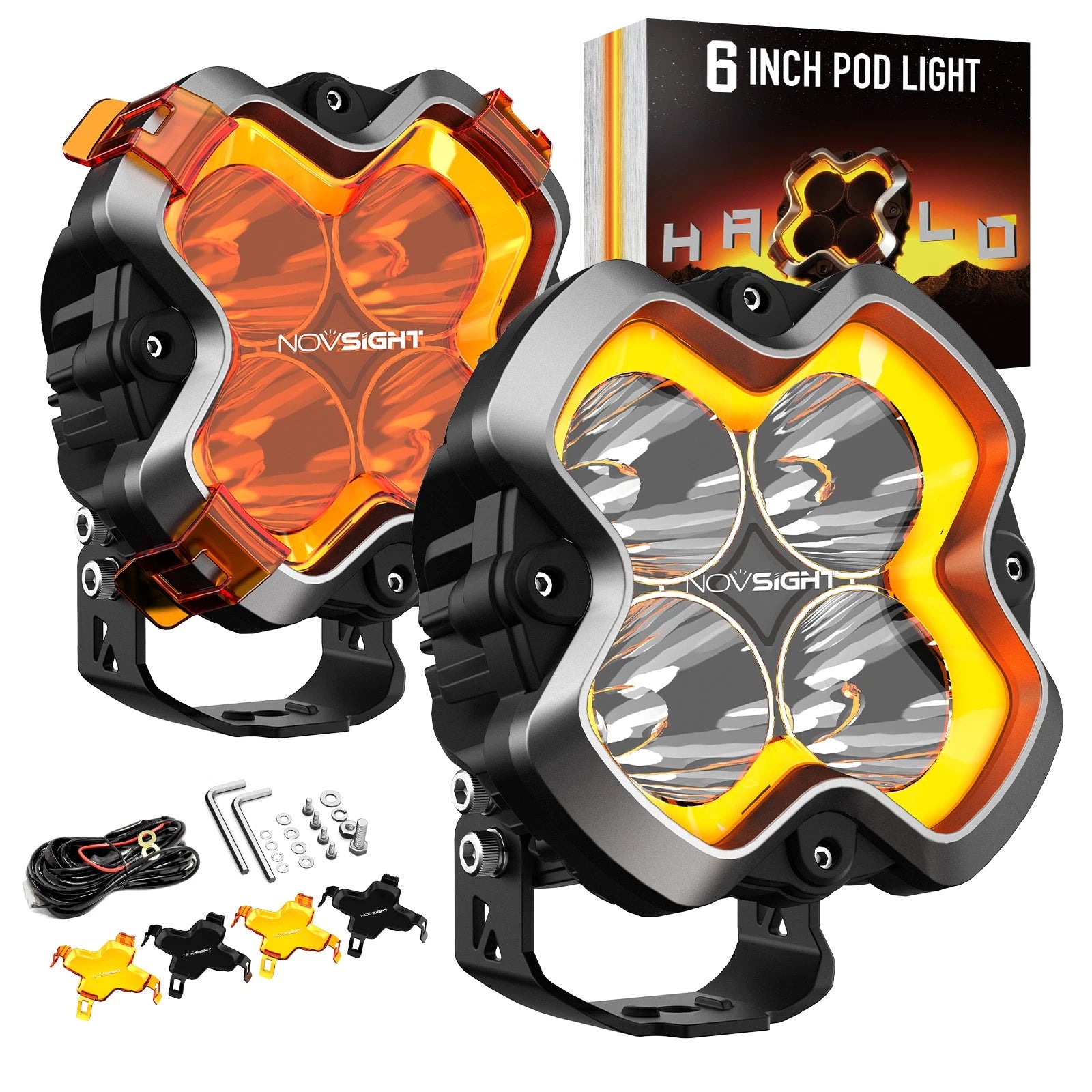 2X LED Work Light Pod for Jeep Truck