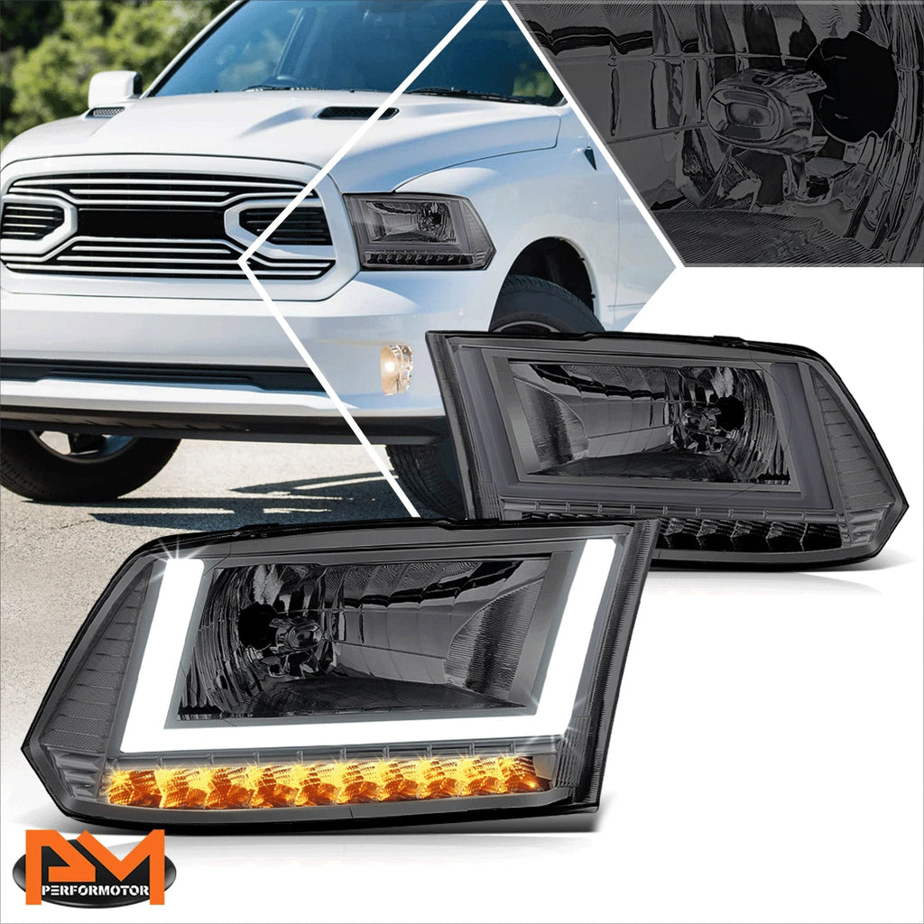 U-Shape LED Tube DRL Headlights for Dodge Ram 1500-3500 (2009–2024)