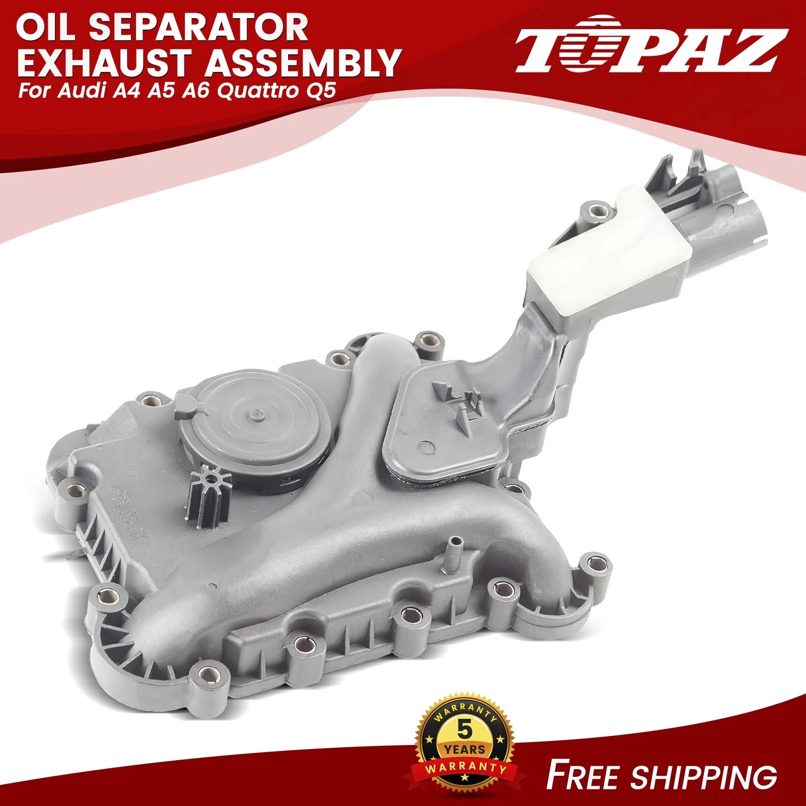 Oil Separator Exhaust Assembly for Audi A4 A5 A6 Q5 (2006–2016)