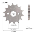 14-Tooth Front Chain Sprocket 23801-121-000 for Honda CB100K (1970-1976)
