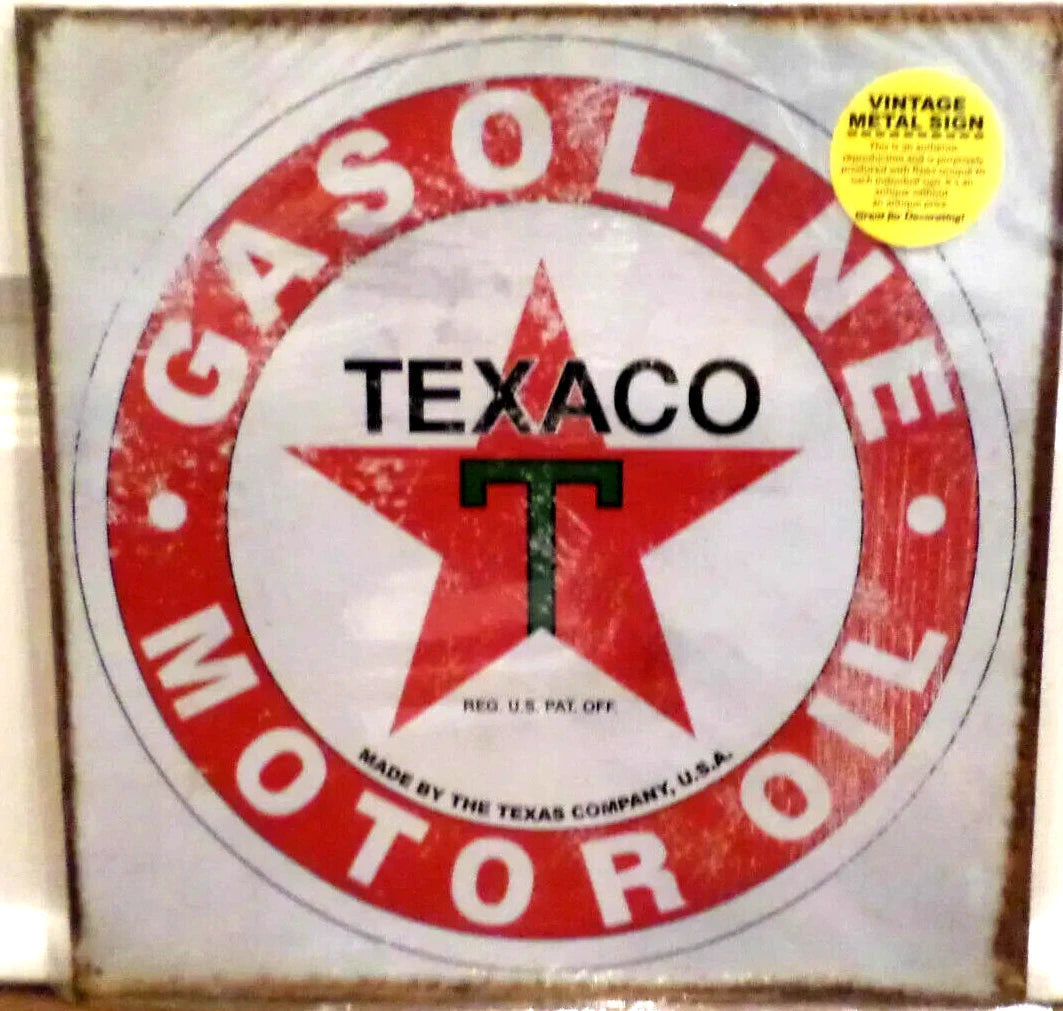 Vintage Replica Tin Metal Sign for Texaco Motor Oil Garage (10077)