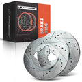 Front Drilled Brake Rotors & Ceramic Pads for Honda Accord (1990–1997)