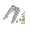 Set of 2 Silver Front Footrest Foot Pegs for Kawasaki Ninja ZX-6R (2003–2023)