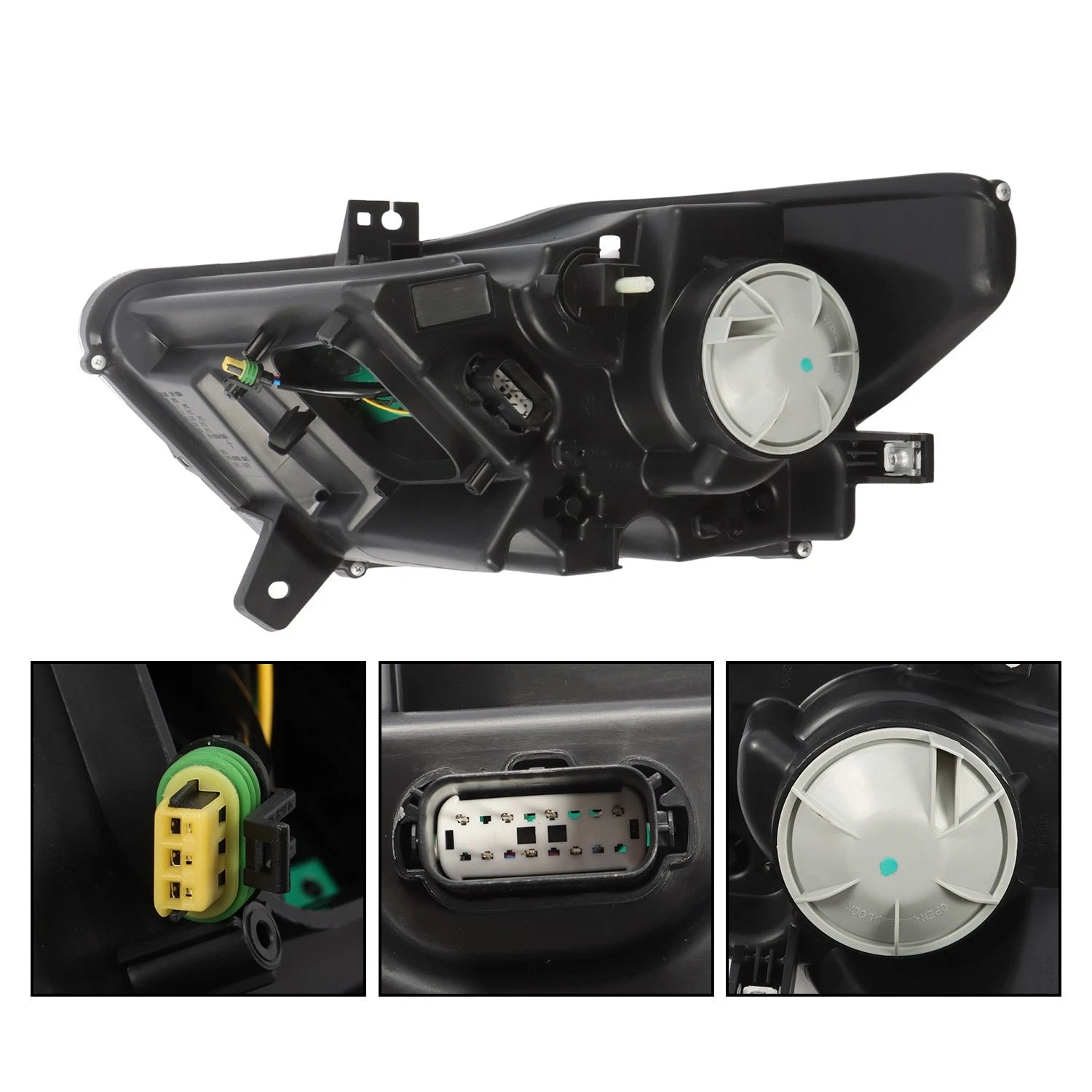 Right Passenger Side LED DRL Headlight Assembly for Ford Mustang (2015–2017)