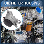 Engine Oil Filter Base Housing Assembly with Sensors No. 11428637812 for BMW 128i (2008–2013)