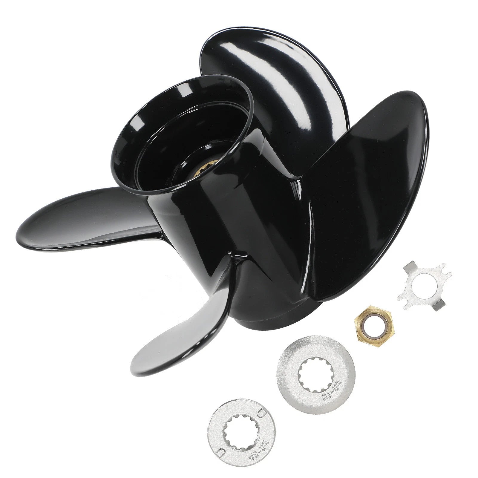 4-Blade Aluminum Boat Propeller for Mercury 40–70HP (2004–2020)