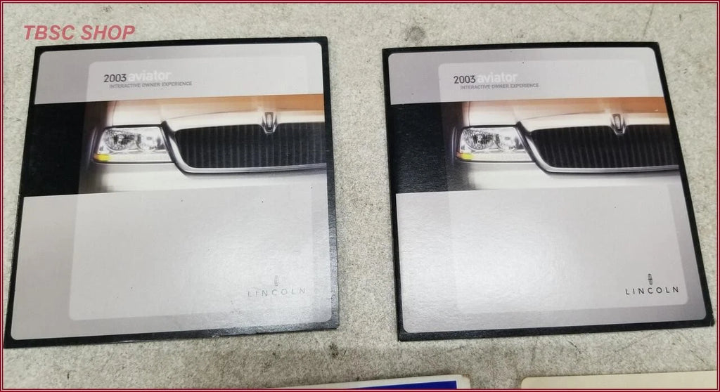 Owners Manual Kit for Lincoln Aviator (2003) - Includes Case & Dealer Sticker
