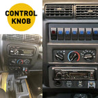 3pc Control Knobs for Jeep Wrangler (1999-2006) HVAC A/C Temperature