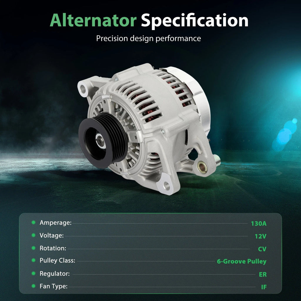 Alternator with Pulley for Dodge Caravan (1996–2000)