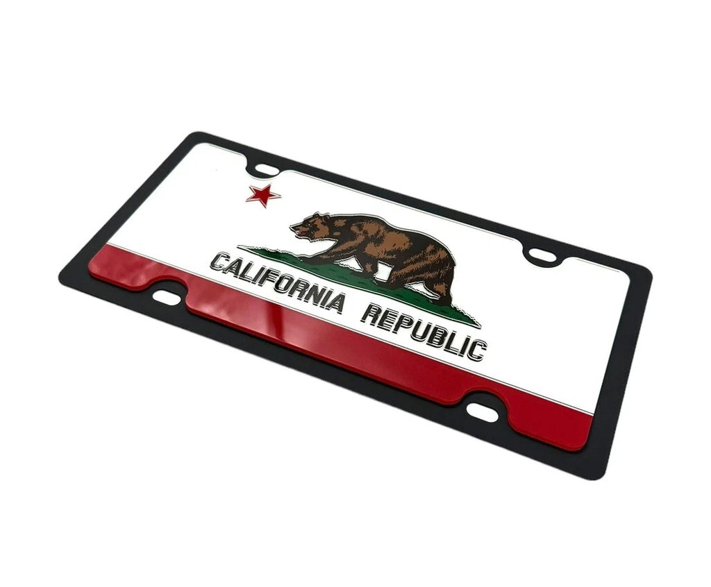 License Plate Frame Front Mount Premium Black for Honda Civic (2006–2021)