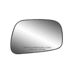 Replacement Passenger Side Door Mirror Glass Assembly w/o Heat
