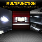 Pair LED T10 194 168 W5W Canbus White Bulb for Universal (2010–2023)
