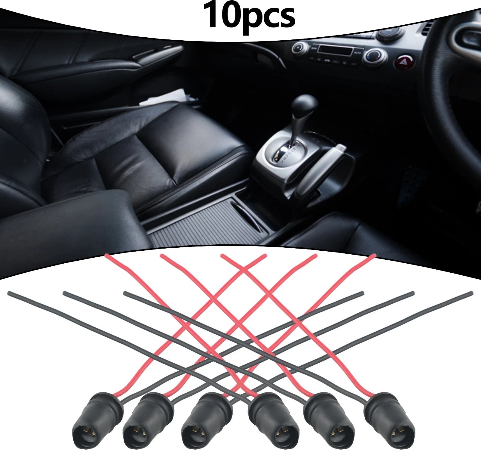 10X LED Bulb Socket Connector Holder for Auto Car Light Bulb