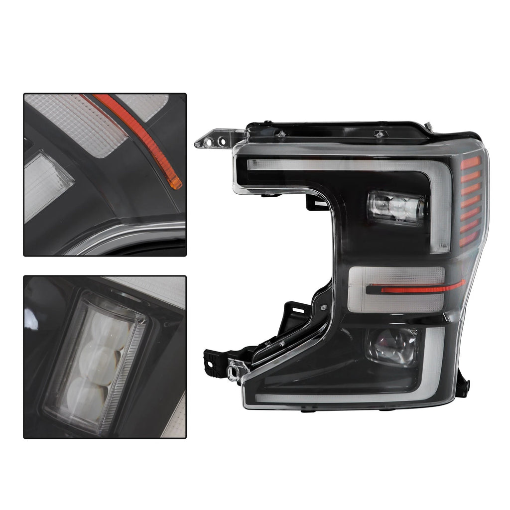 LED Black Headlights for Ford F250 F350 (2020–2022)