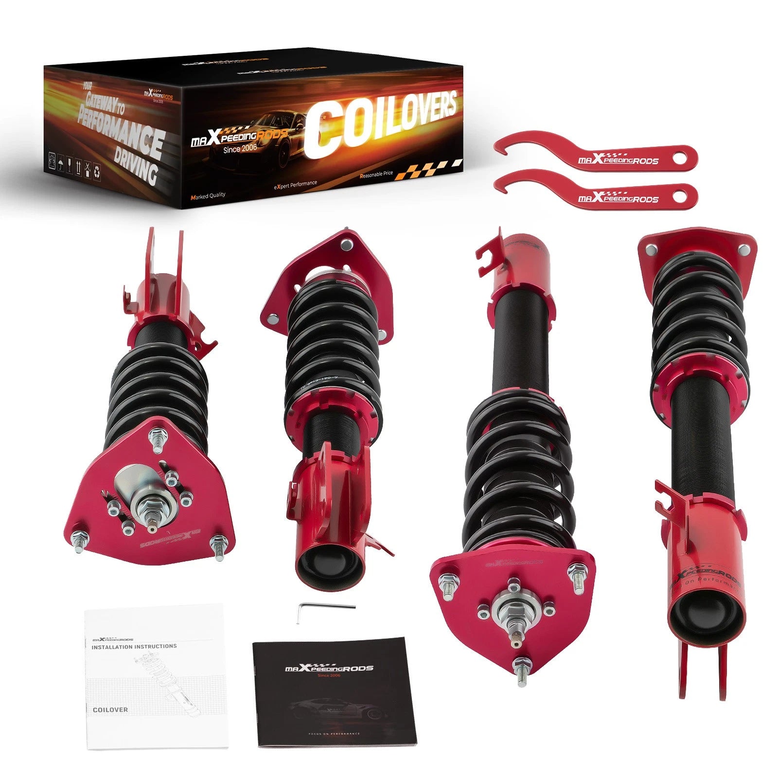 24 Way Damper Coilovers Shocks Lowering Kit for Subaru Impreza WRX (2000–2007)