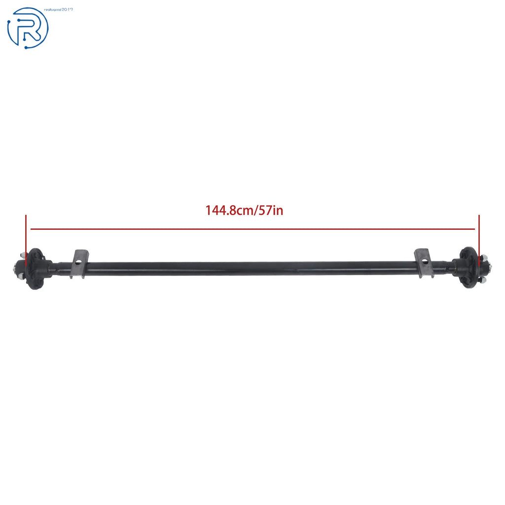 2000 lbs Idler Trailer Axle for Boat RV (4 Lug, 4" ID, 57" Hub Face)