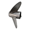 3X 14 1/2 x 22 LH Raker SS Propeller for OMC Evinrude Johnson (OEM 398503)
