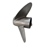 3X 14 1/2 x 22 LH Raker SS Propeller for OMC Evinrude Johnson (OEM 398503)
