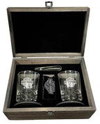 Whiskey Glass Gift Set with Bar & Shield Logo for Harley-Davidson
