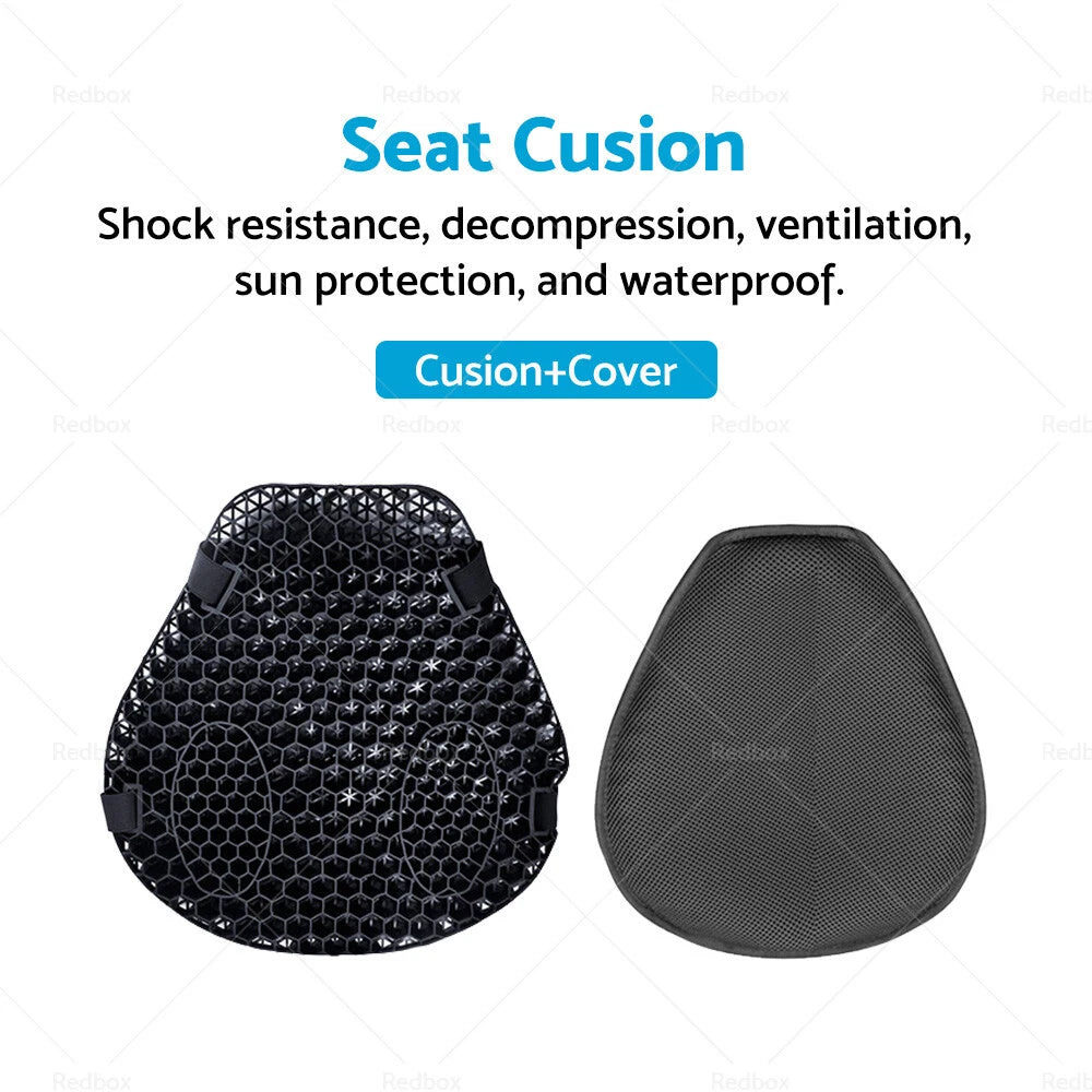 1X Gel Seat Cushion Pad for Universal Motorcycle
