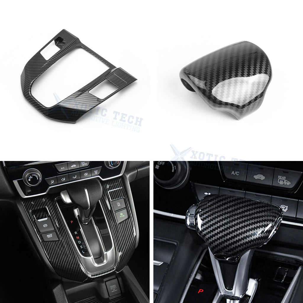Carbon Fiber Black Center Gear Shift Panel for Honda CR-V (2017-2022)