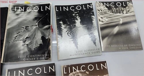 Owners Manual Set with Case for Lincoln Continental (2002)
