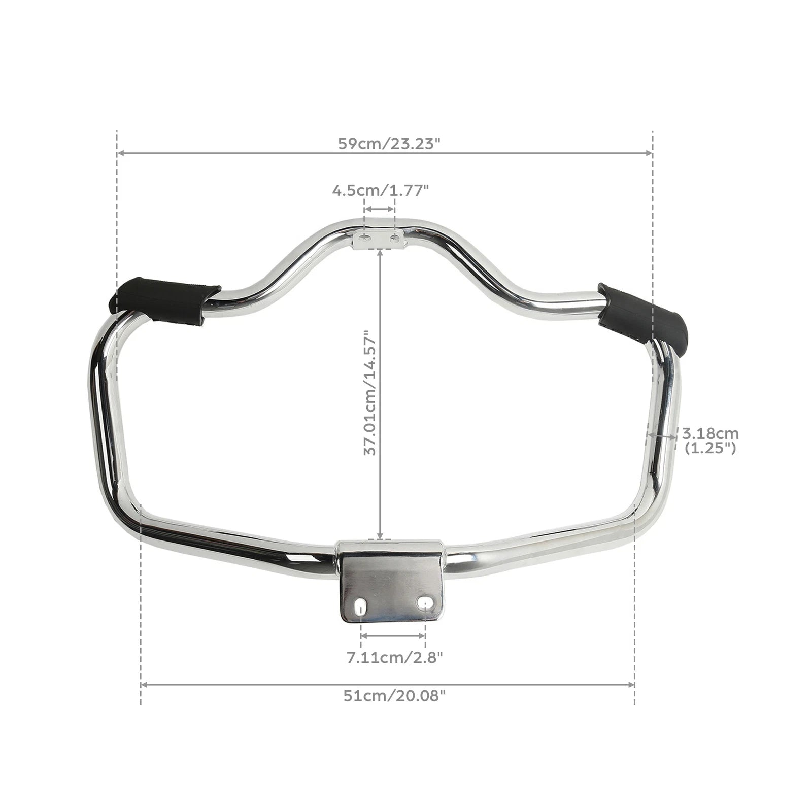 Mustache Engine Guard Highway Crash Bar for Harley Sportster XL883 XL1200 (2004–2022)