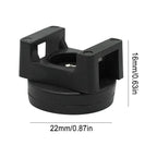 20 x Black Magnetic Cable Zip Tie Mounts for Wire Management Clips
