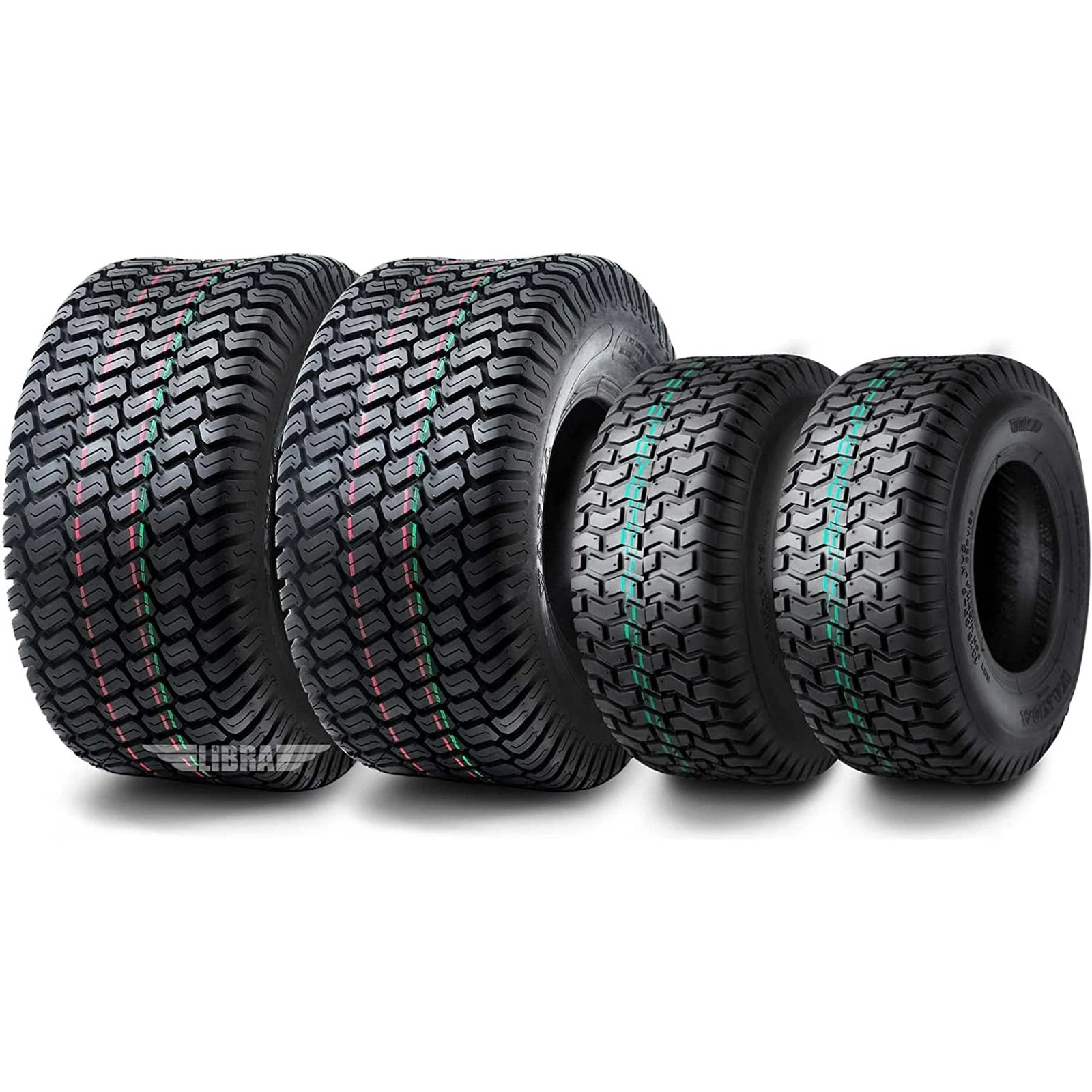 Set of 4 Wanda Lawn Mower Turf Tires 13x5-6 & 18x7.50-8 - 13106/13027