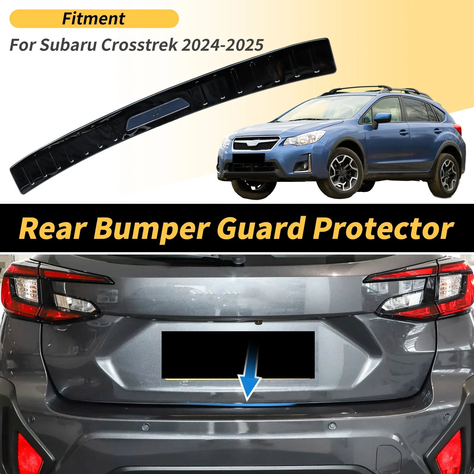 Bumper Guards for Subaru Crosstrek (2024–2025) Titanium Tone 1 Pc