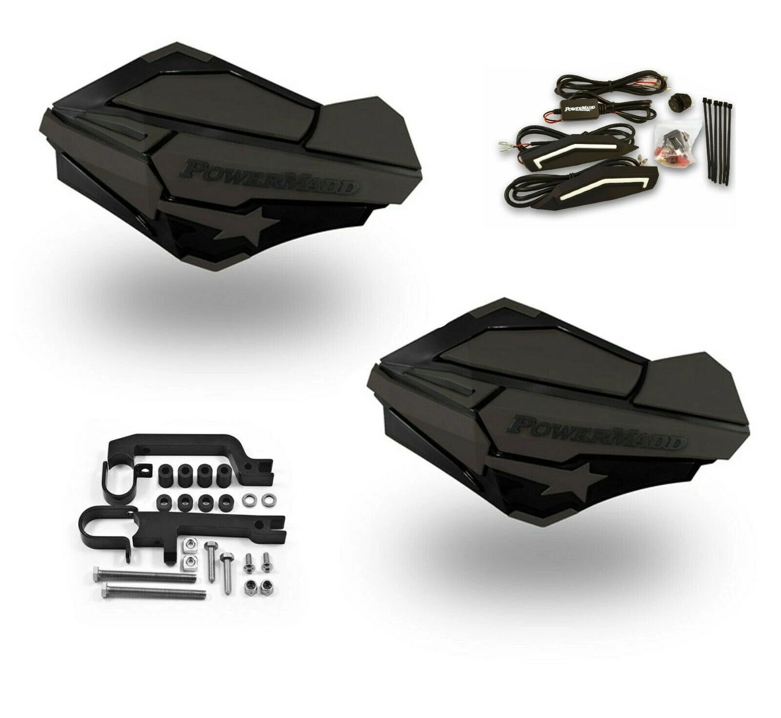 Powermadd Sentinel LED Handguards for Ski-Doo Snowmobile