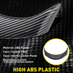 Carbon Fiber Console Armrest Box & Button Trim for Mercedes Benz C Class (2015–2021)