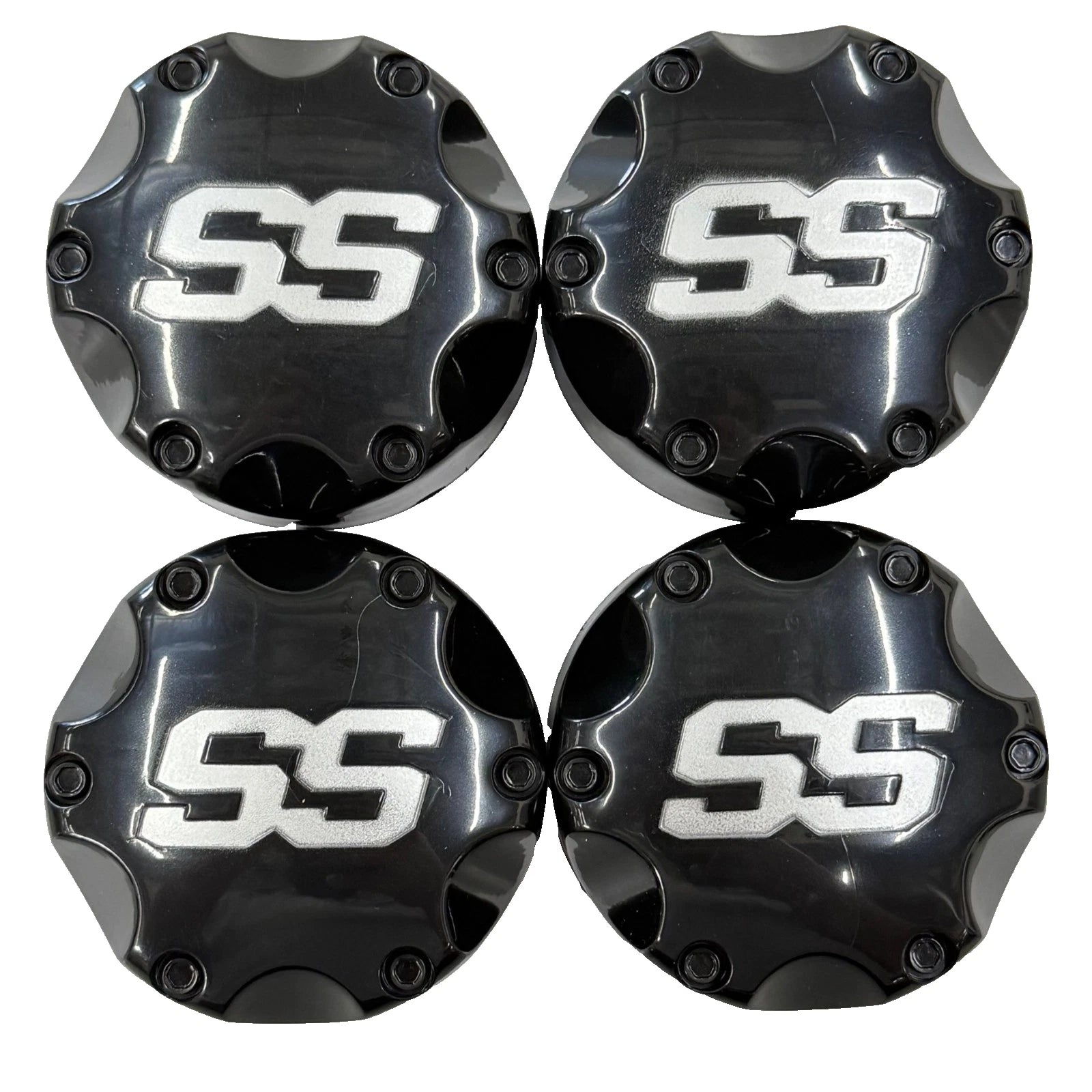 Set of 4 ITP SS112 ATV Rim Wheel Center Caps for YFZ450 TRX450R Banshee