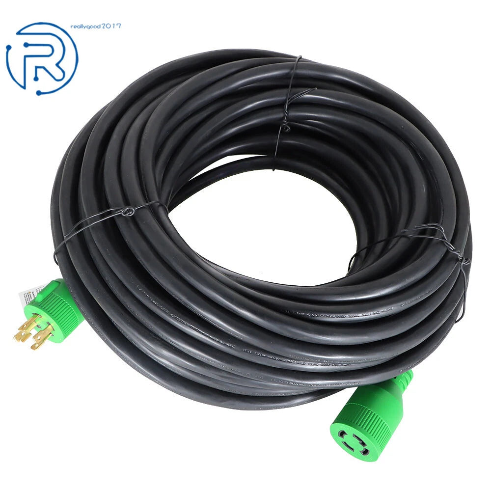 30A RV Generator Power Extension Cord for RVs (100FT)