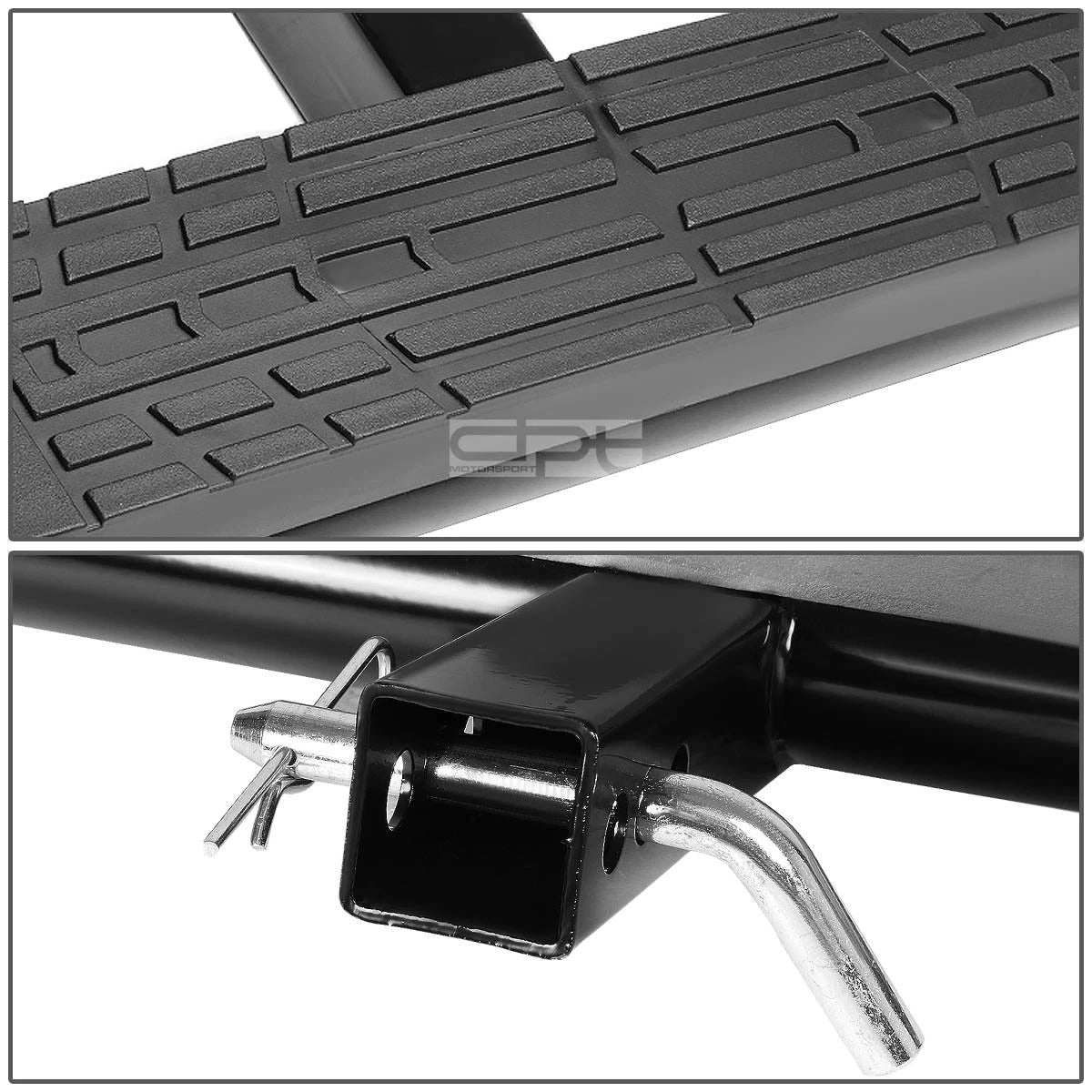 Oval Trailer Towing Step Bar for 2" Receiver (37"x 4")